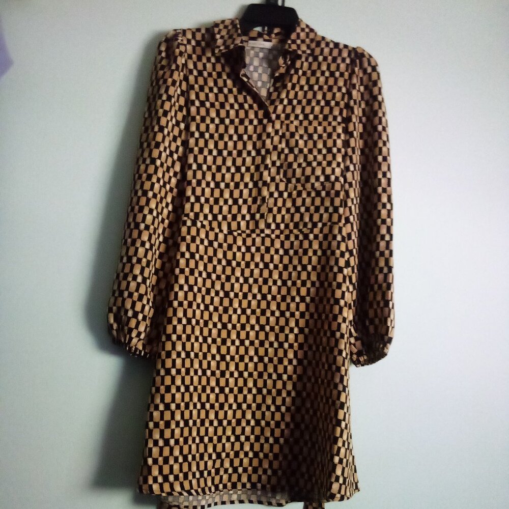 BLACK TAPE DRESS SIZE XS